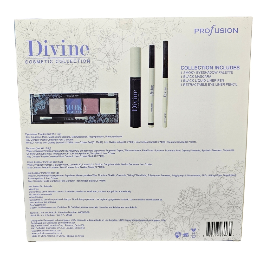 Profusion Divine Cosmetic Collection - Smoky 4pc Eye Enhancing Collection - NIB - Picture 3 of 7